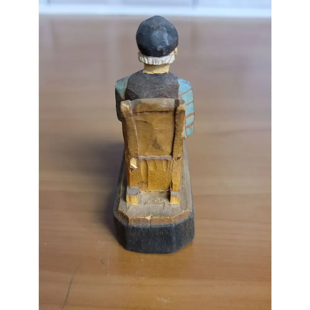 1952 Montreal Wooden Handmade Figurine